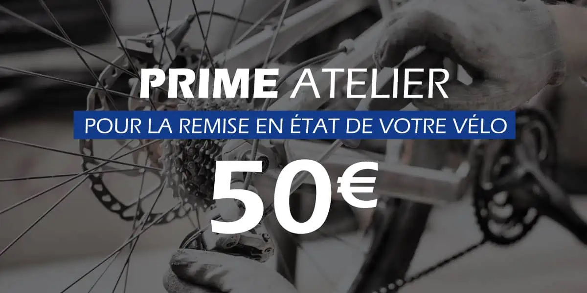 Prime de 50€ pour la remise en état de votre vélo !